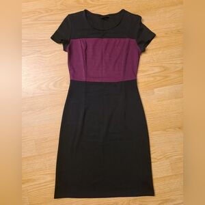 Mossimo Supply Co. Black and Purple Midi Dress